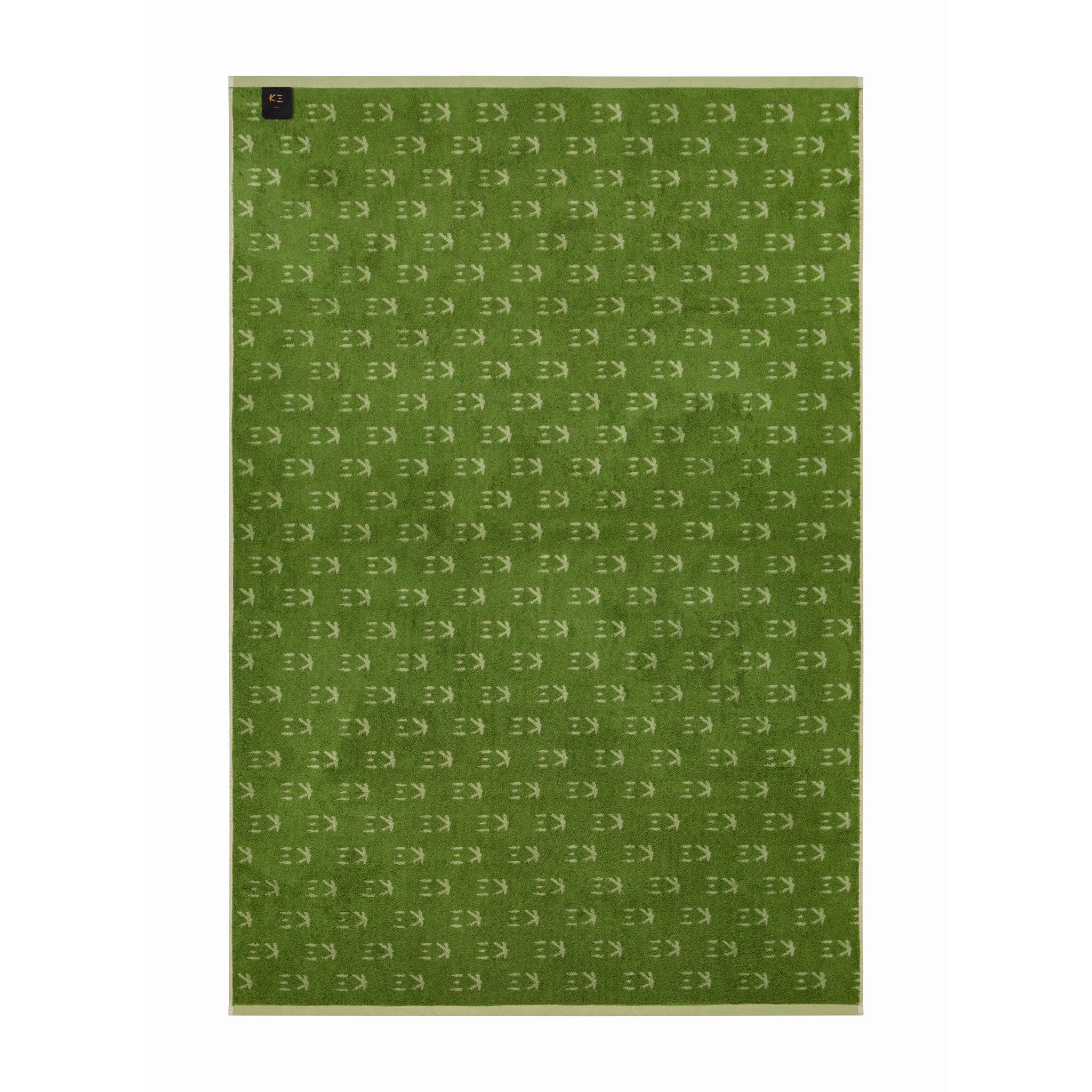 K3 LOGO Bath Sheet Green - K三