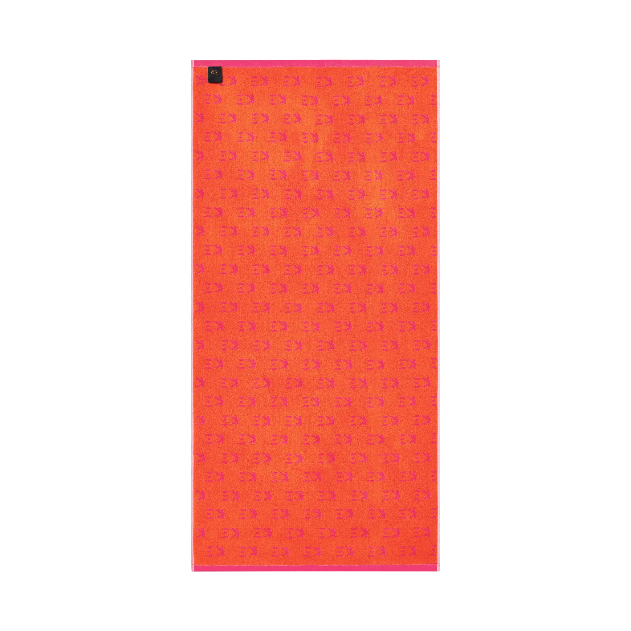 K3 LOGO Bath Towel Pink - K三