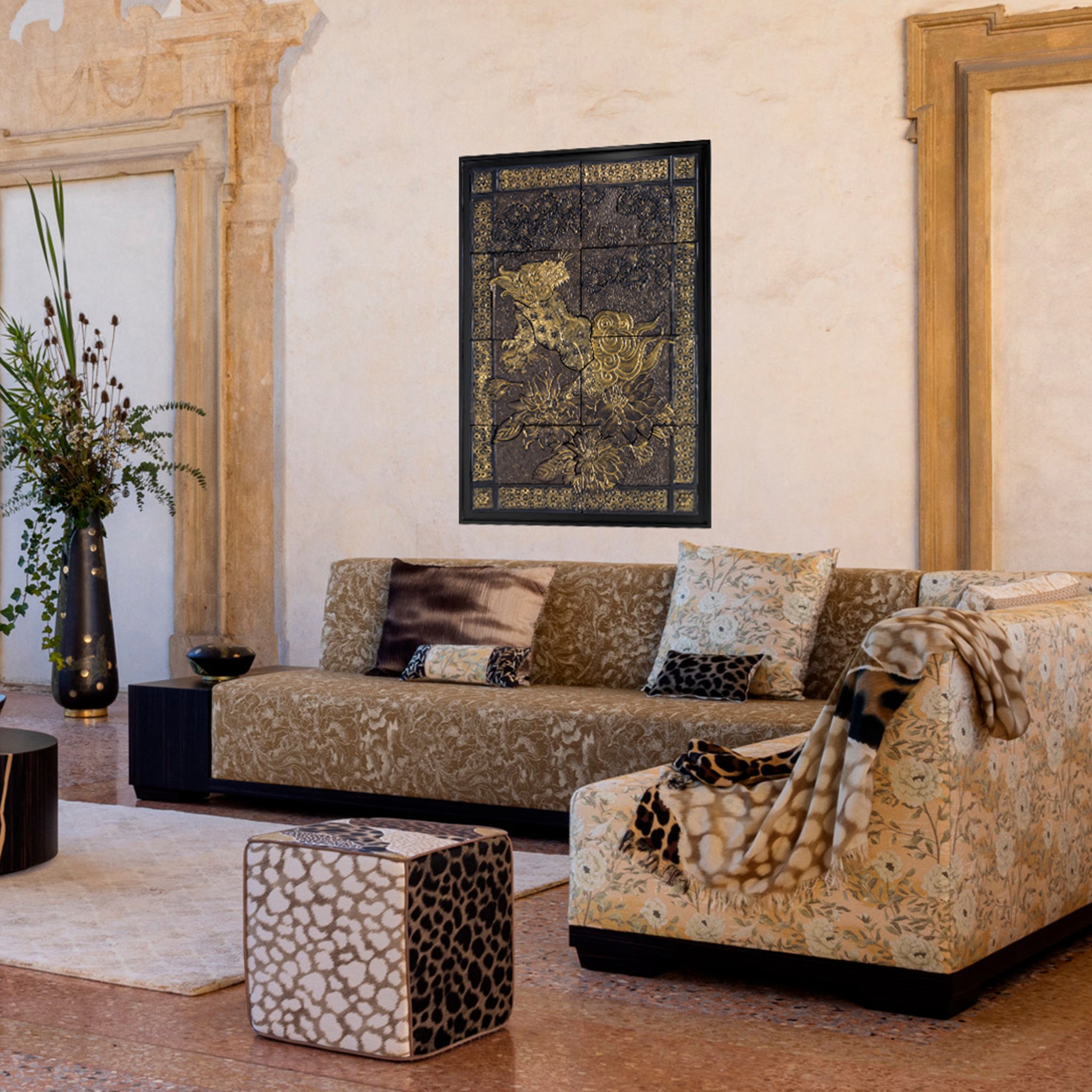 KIRI NO HANA Cushion 60x60cm - K三