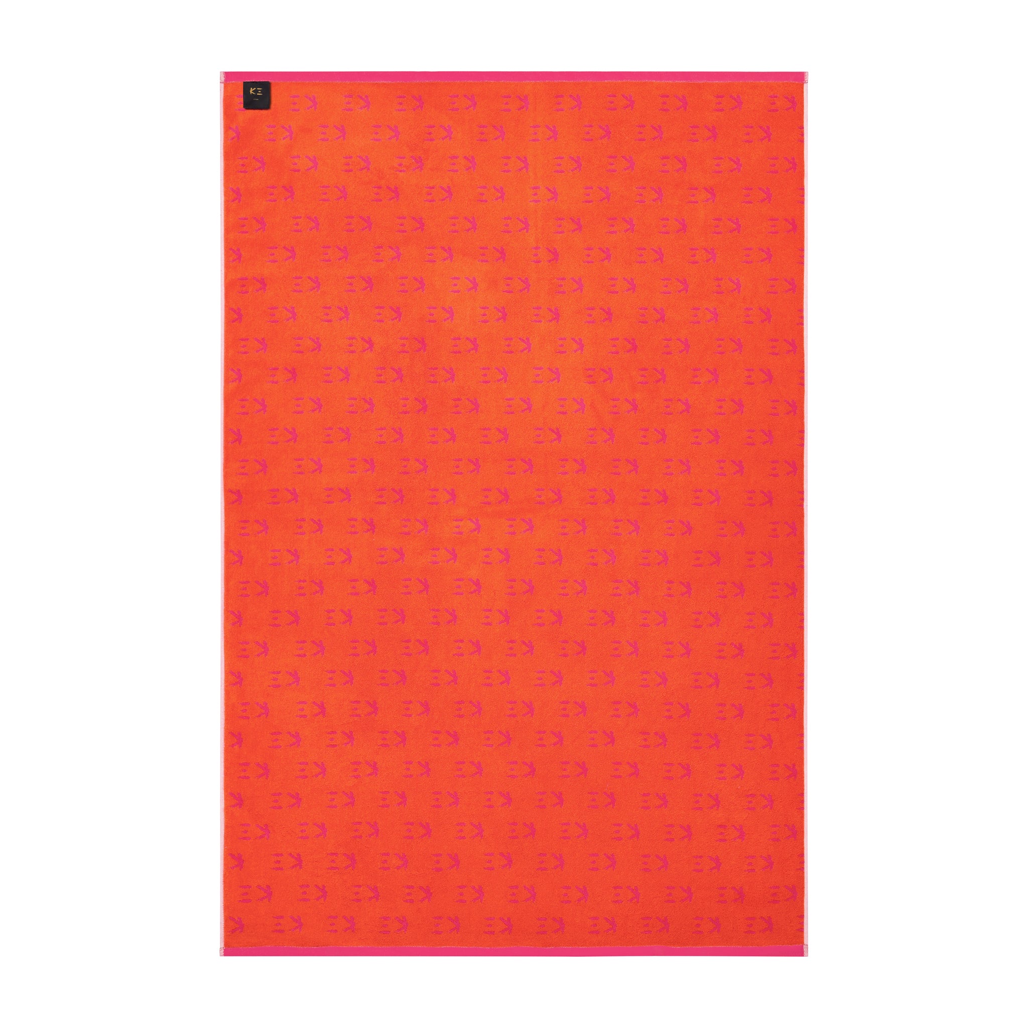 K3 LOGO Bath Sheet Pink - K三