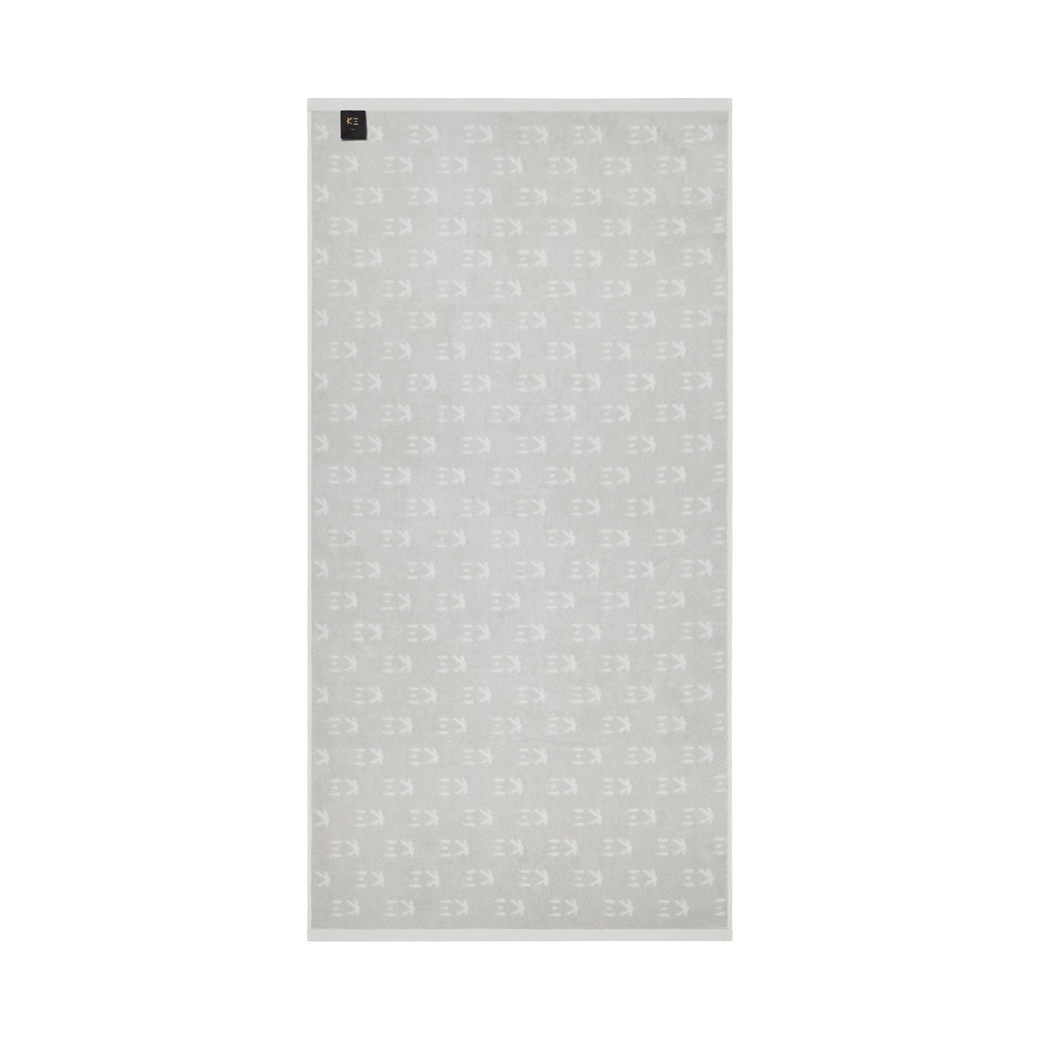 K3 LOGO Bath Towel Grey - K三