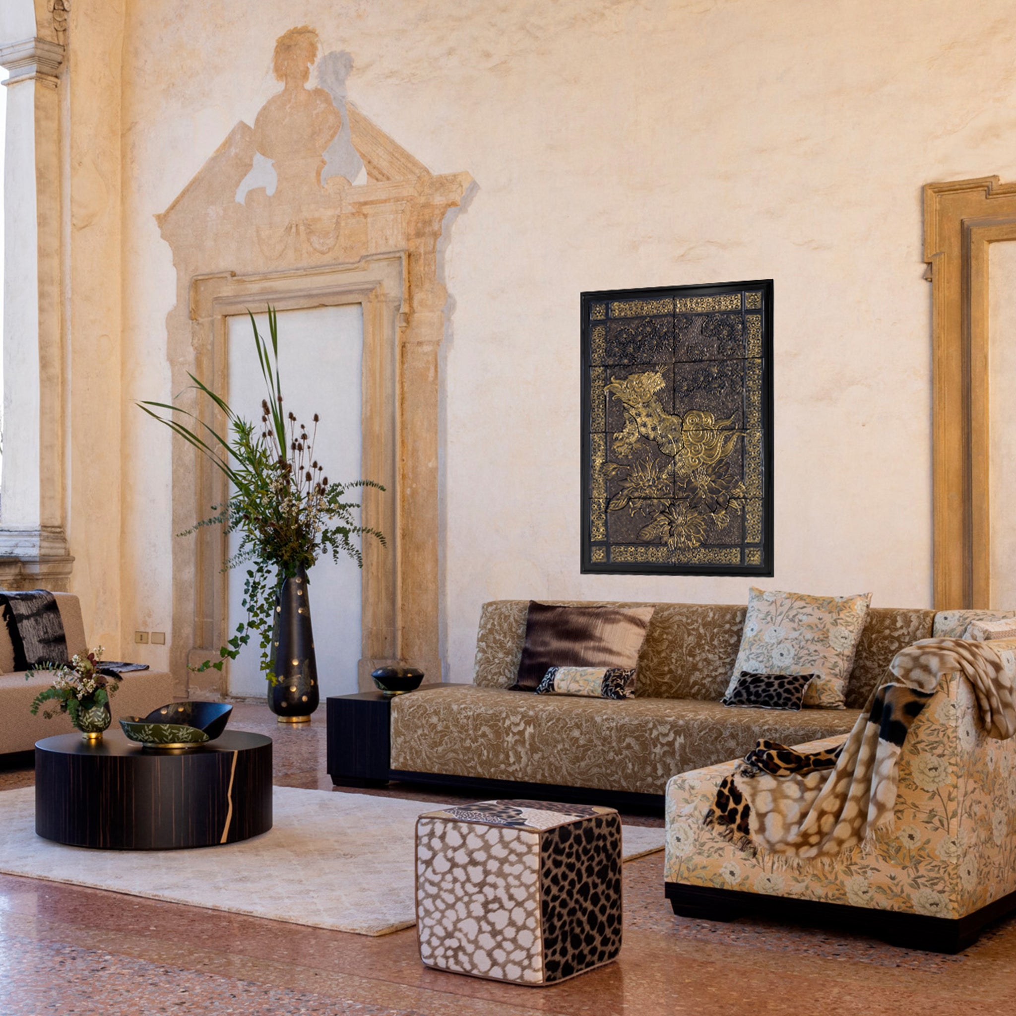 KIRI NO HANA Cushion 45x20cm - K三