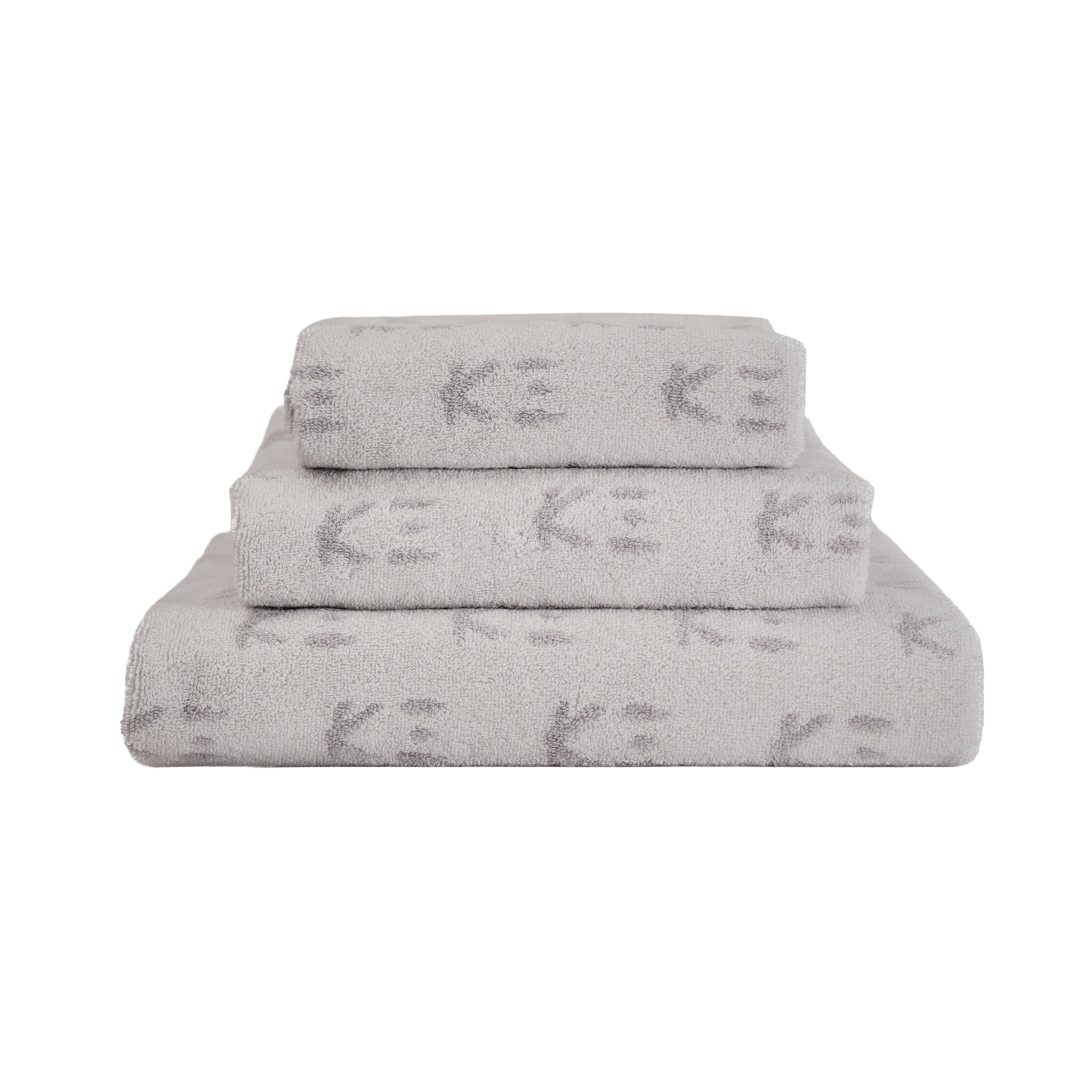 K3 LOGO Bath Sheet Grey - K三