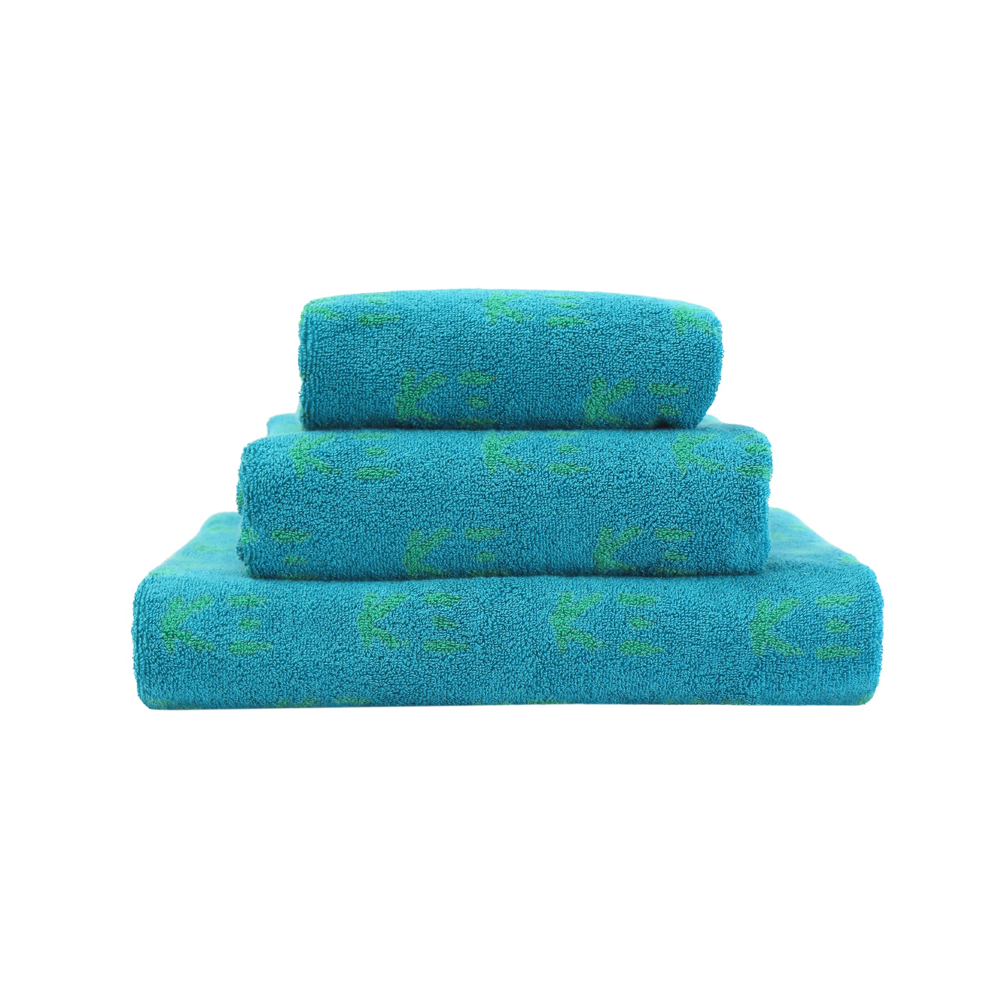 K3 LOGO Bath Towel Lagoon - K三